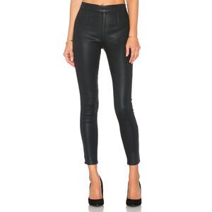 Revolve Lovers + Friends Jesse Skinny Legging Coated Black